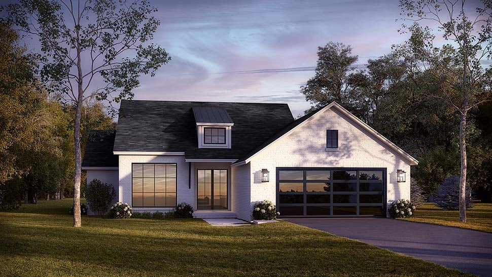 Farmhouse, Traditional Plan with 1775 Sq. Ft., 3 Bedrooms, 3 Bathrooms, 2 Car Garage Picture 8