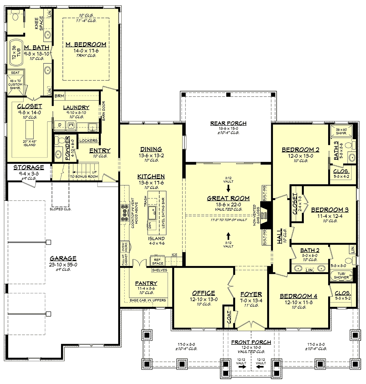 House Plan 80872 Level One