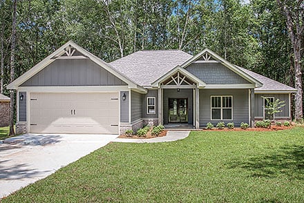Country, Craftsman, Farmhouse, Traditional House Plan 80873 with 4 Beds, 3 Baths, 2 Car Garage