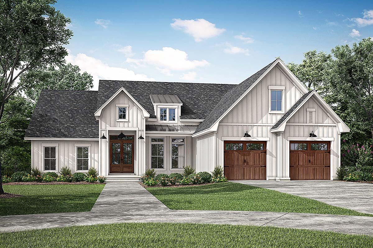 Plan 80874 | Charming Modern Style Farmhouse Plan with 4 Beds and Well ...