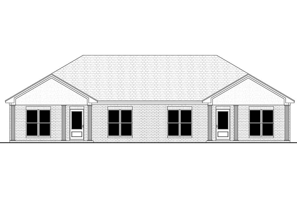 Country, Farmhouse, Traditional Plan with 1994 Sq. Ft., 4 Bedrooms, 4 Bathrooms Picture 4