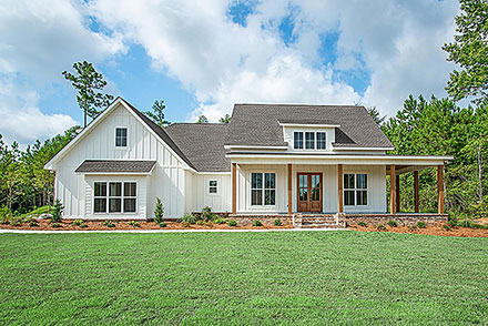 Country Farmhouse Traditional Elevation of Plan 80881