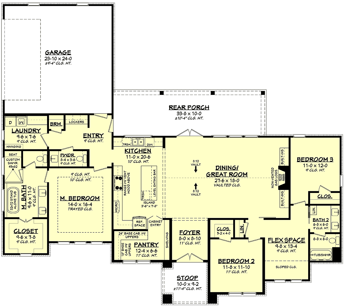 Contemporary Southern Traditional Level One of Plan 80885
