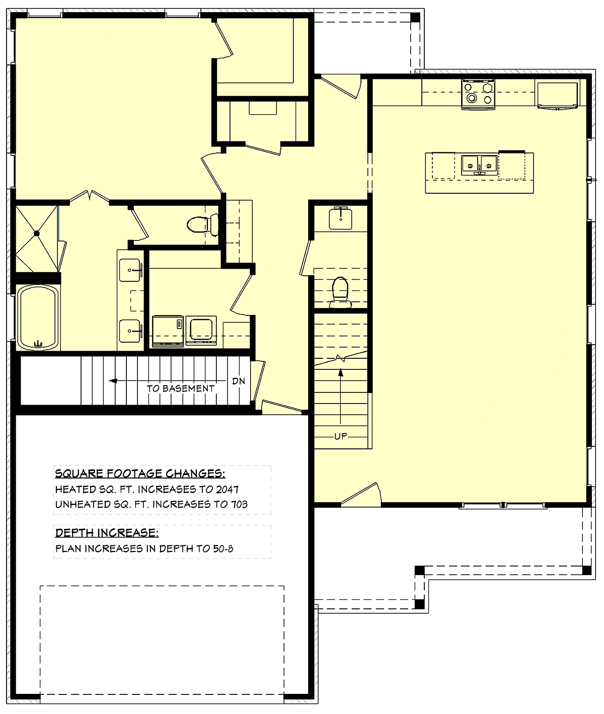 Country Craftsman Farmhouse Southern Alternate Level One of Plan 80888