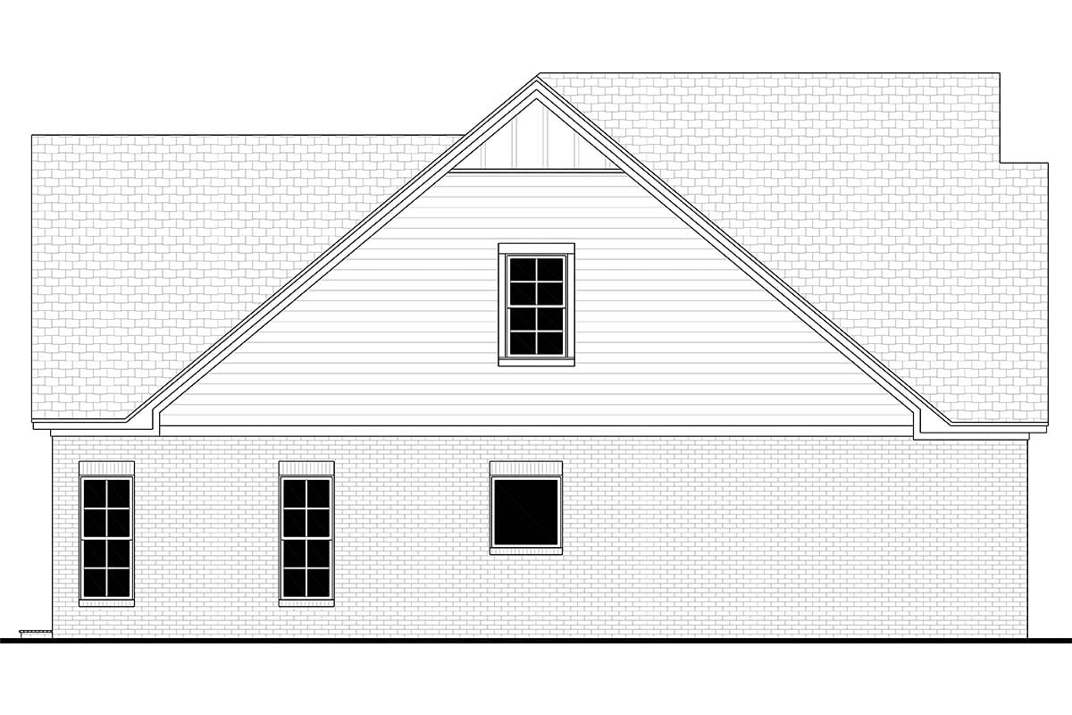 Country, Craftsman, Farmhouse, Southern Plan with 2004 Sq. Ft., 4 Bedrooms, 3 Bathrooms, 2 Car Garage Picture 3
