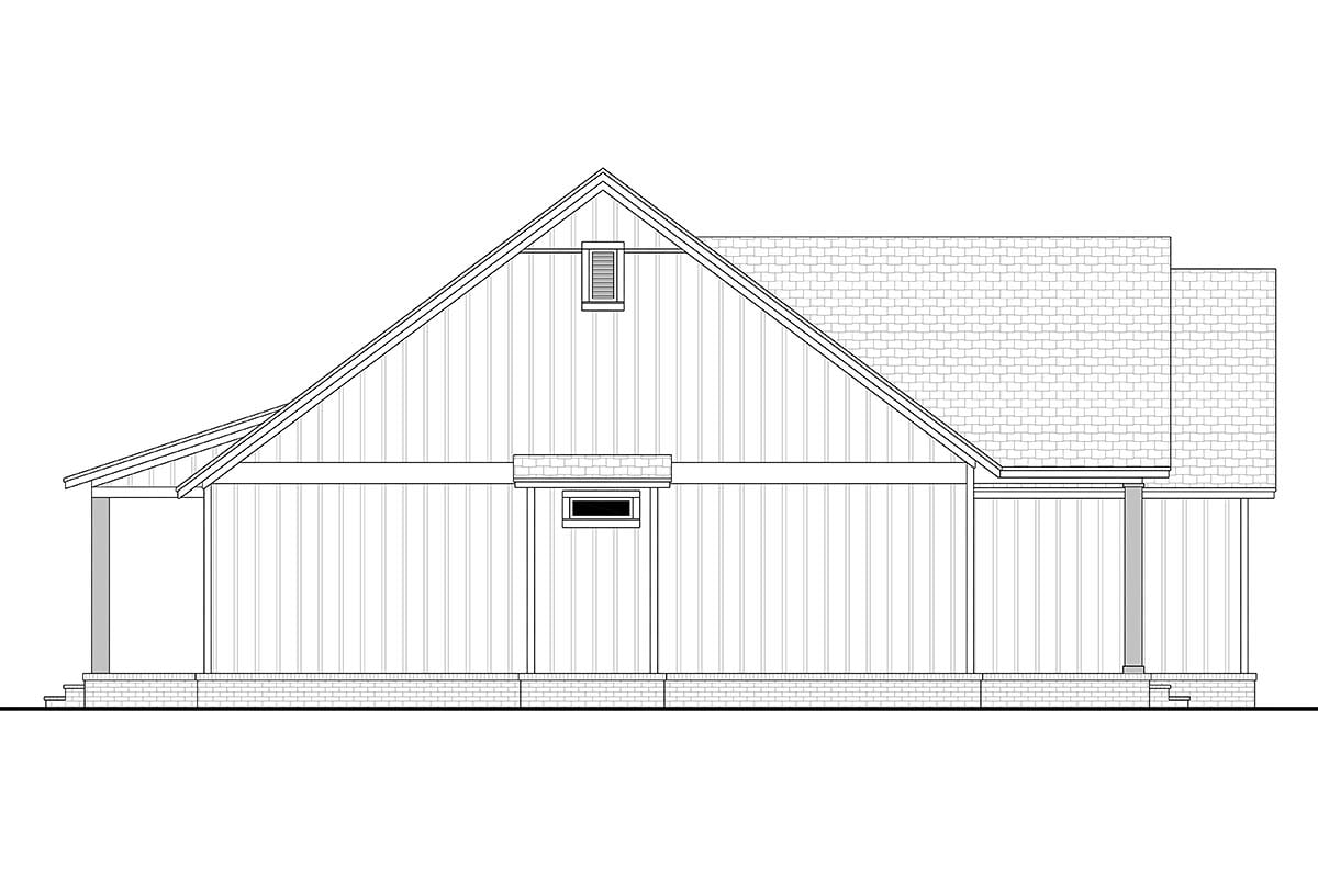 Country, Farmhouse, New American Style, Ranch, Traditional Plan with 1797 Sq. Ft., 3 Bedrooms, 3 Bathrooms, 3 Car Garage Picture 3