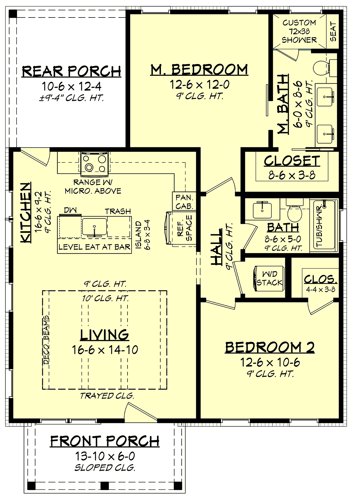 House Plan 80890 Level One