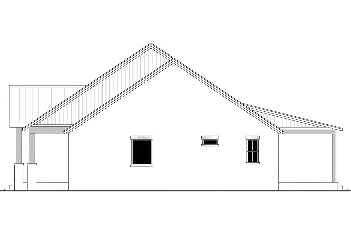 Country, Craftsman, Farmhouse, Traditional Plan with 2400 Sq. Ft., 3 Bedrooms, 3 Bathrooms Picture 2