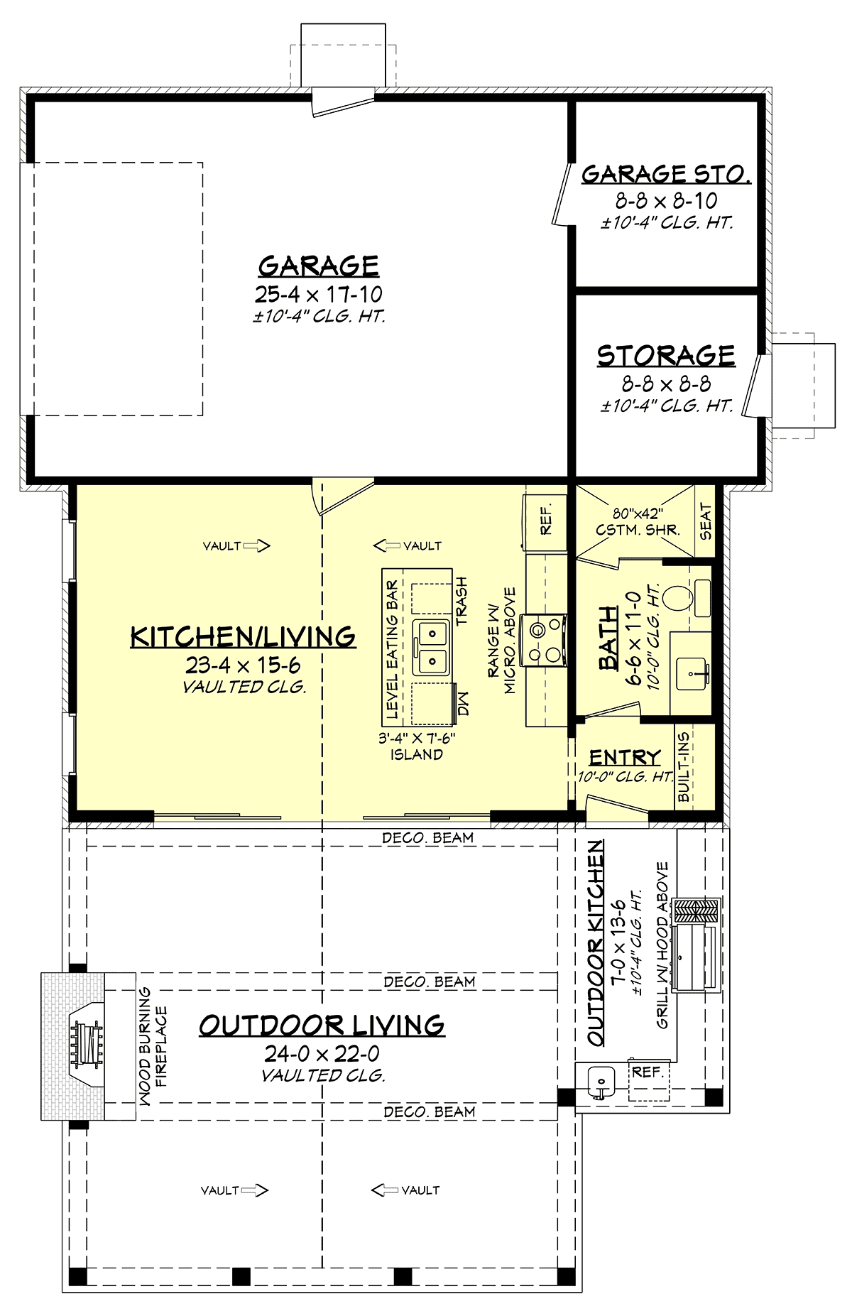 Modern Southern Level One of Plan 80896