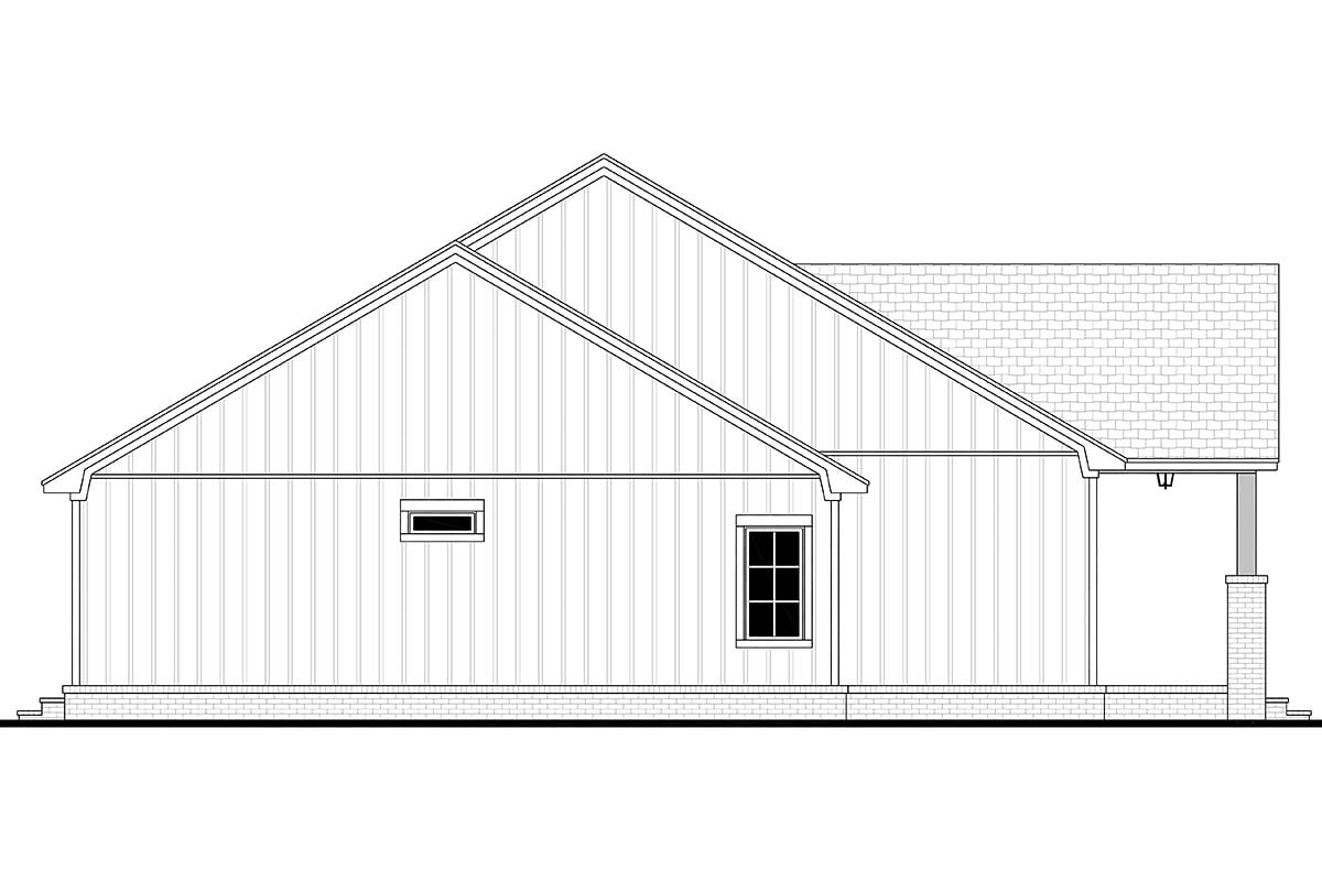 Country, Farmhouse Plan with 1596 Sq. Ft., 3 Bedrooms, 3 Bathrooms Picture 3