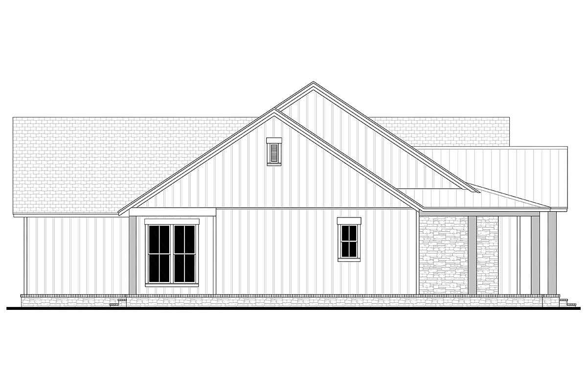 Country, Farmhouse Plan with 2195 Sq. Ft., 3 Bedrooms, 3 Bathrooms, 2 Car Garage Picture 3
