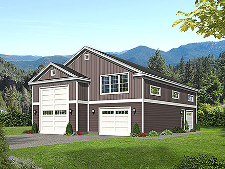 Cottage Farmhouse Traditional Elevation of Plan 80900