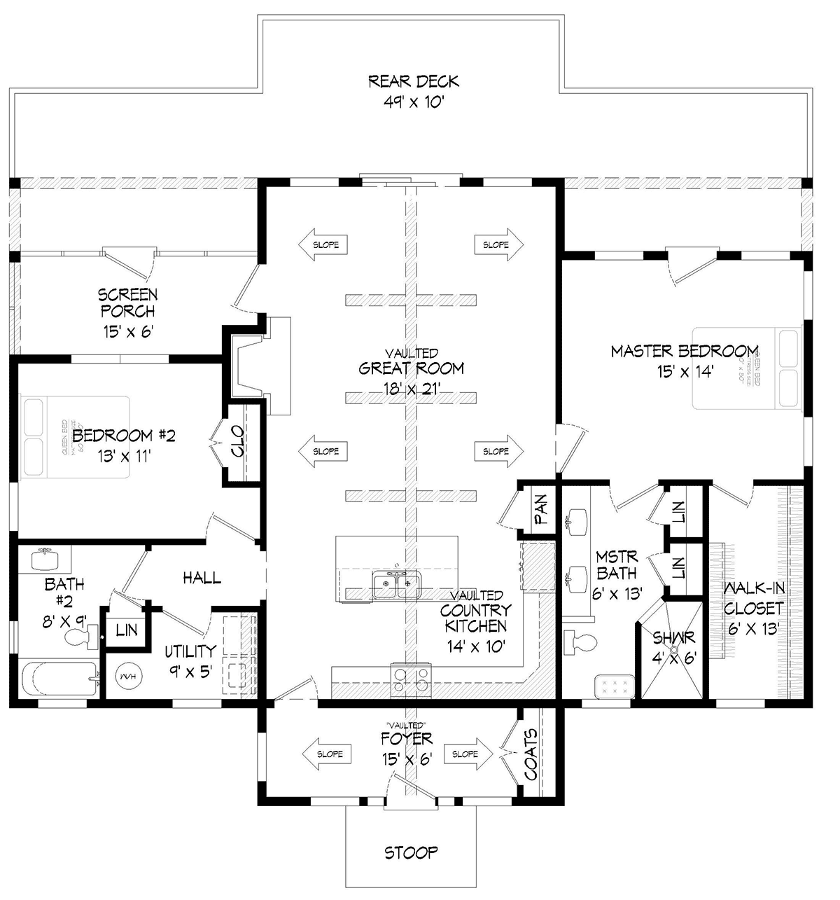 Country Traditional Level One of Plan 80910