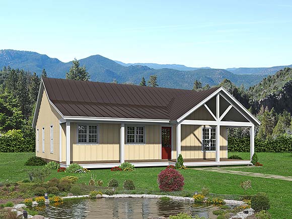 House Plan 80916 Elevation