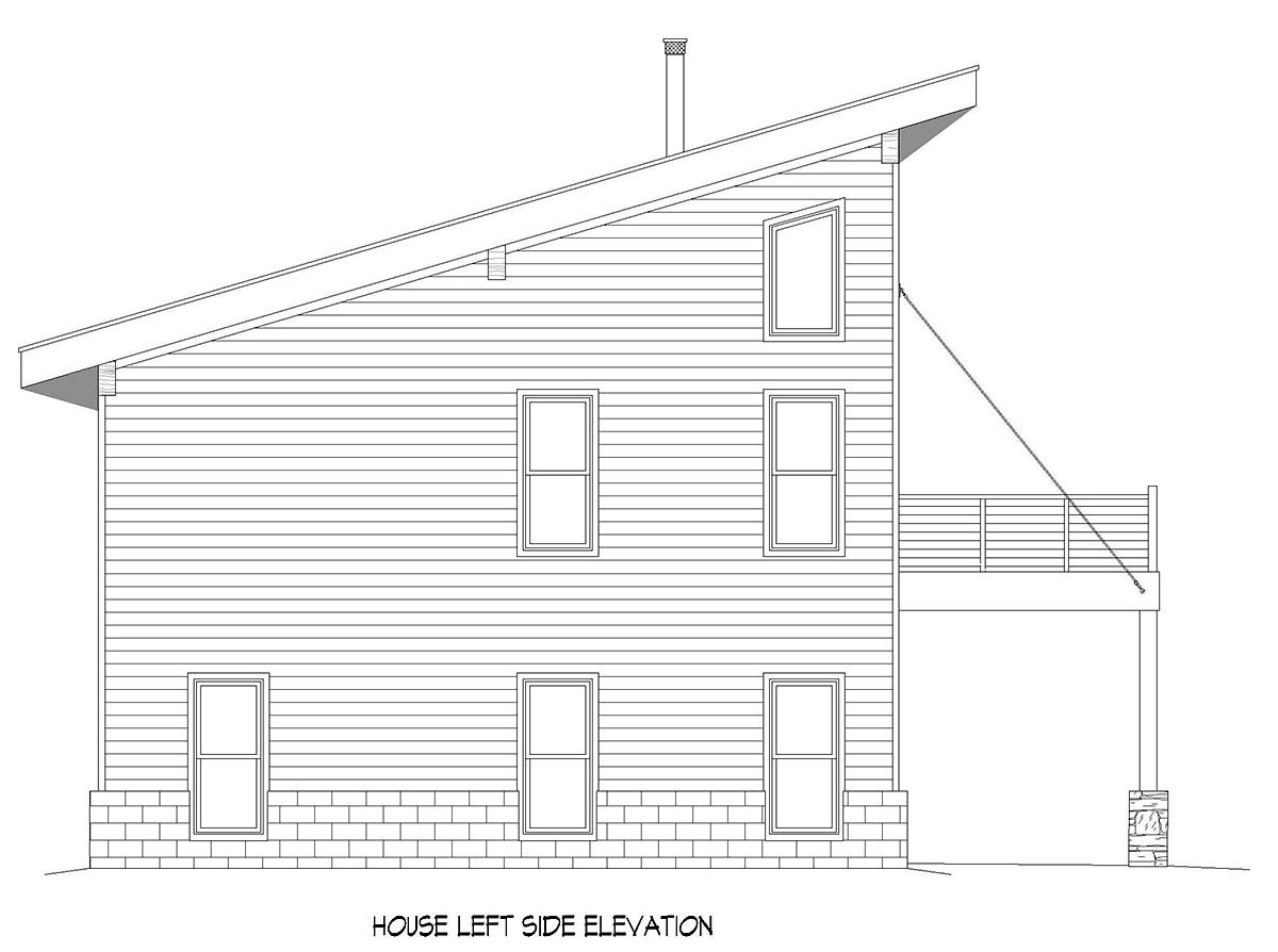 Coastal, Contemporary, Modern Plan with 1984 Sq. Ft., 3 Bedrooms, 3 Bathrooms, 2 Car Garage Picture 3