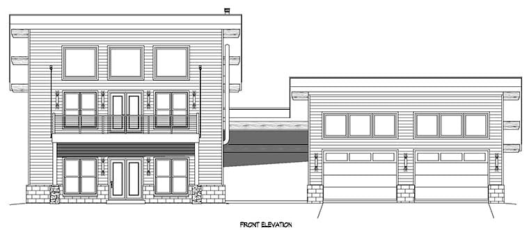 Coastal, Contemporary, Modern Plan with 1984 Sq. Ft., 3 Bedrooms, 3 Bathrooms, 2 Car Garage Picture 6