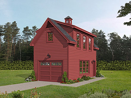 Country Prairie Style Elevation of Plan 80931