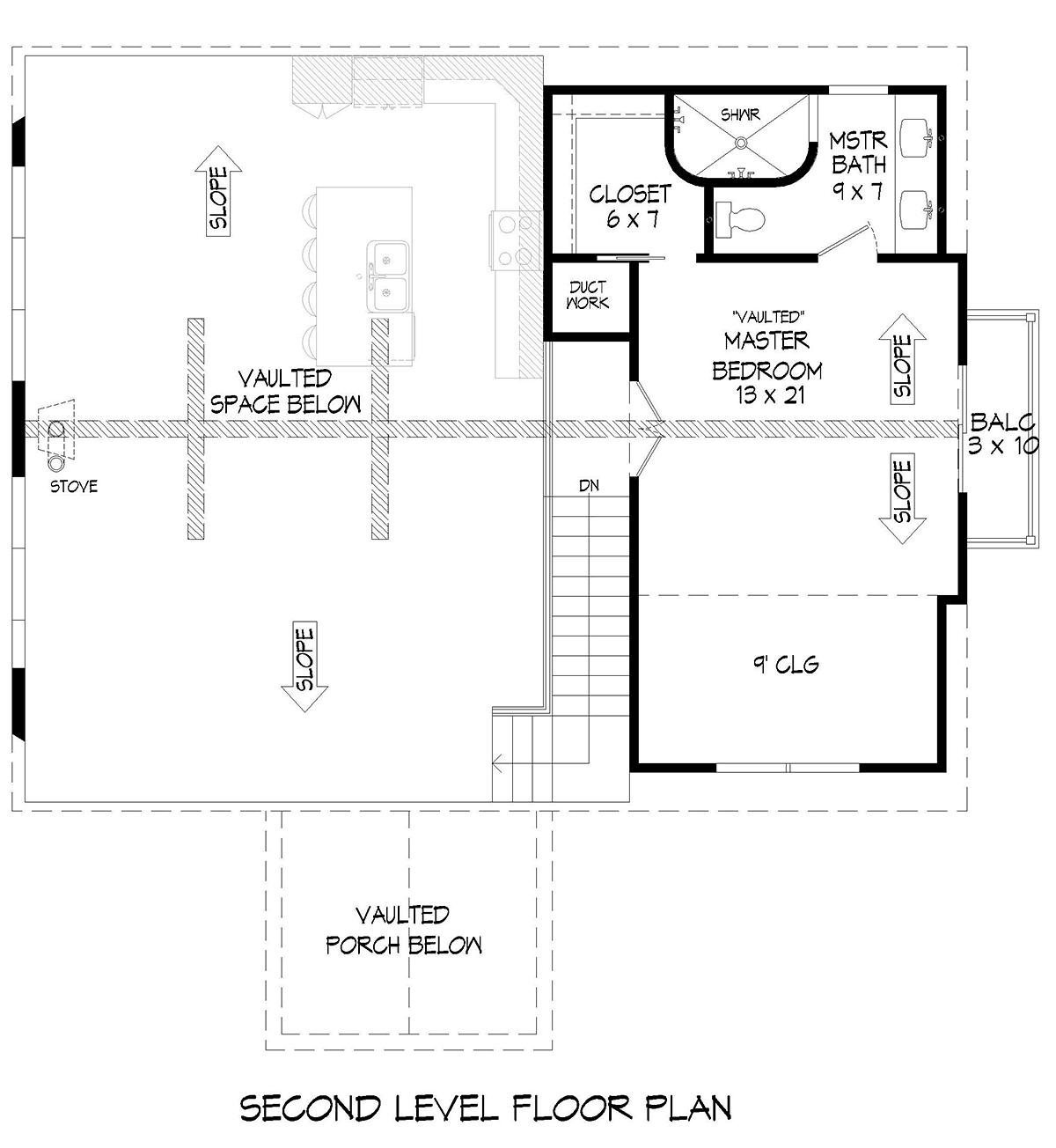 House Plan 80933 Level Two