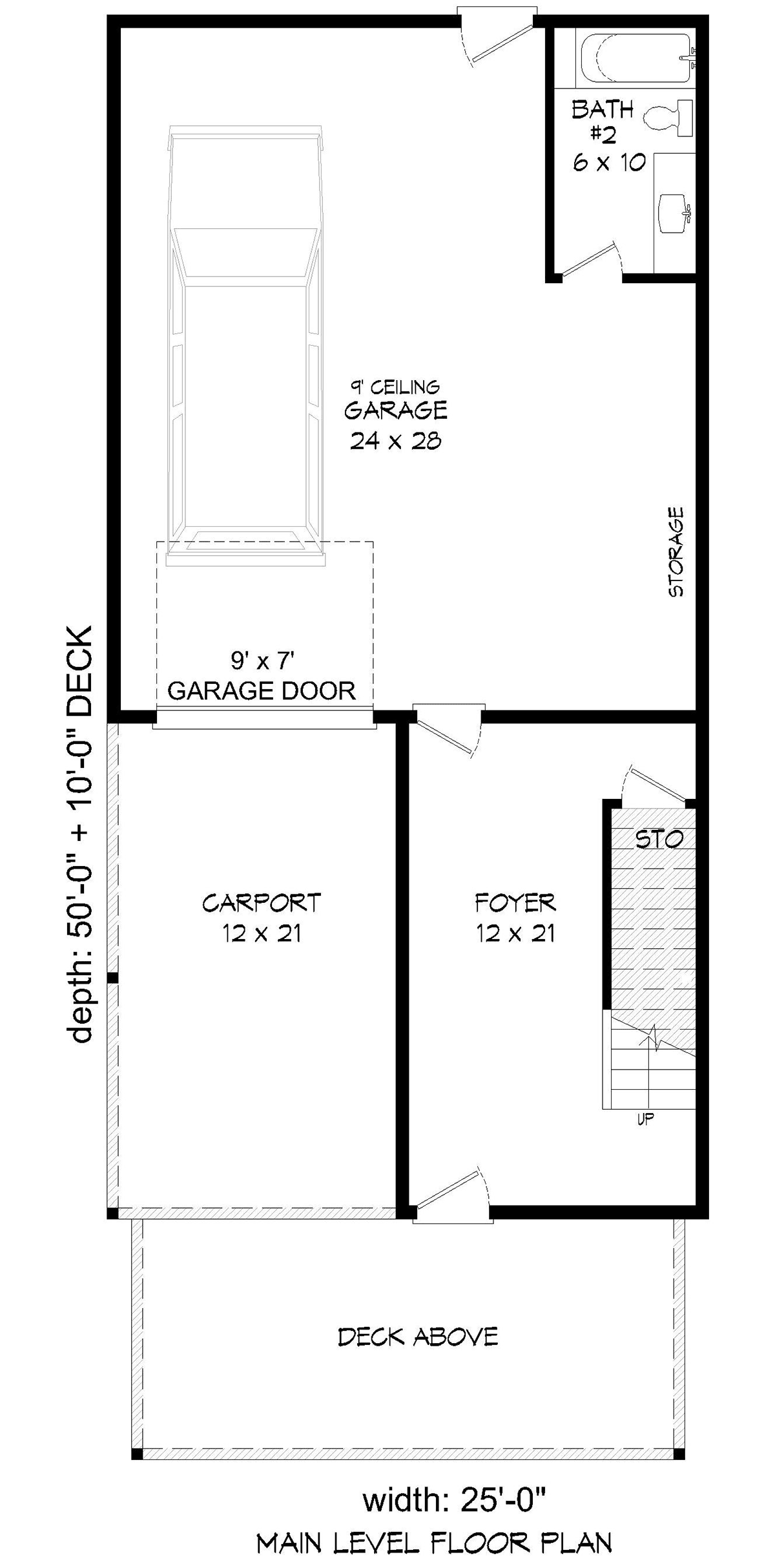 Contemporary Modern Level One of Plan 80943