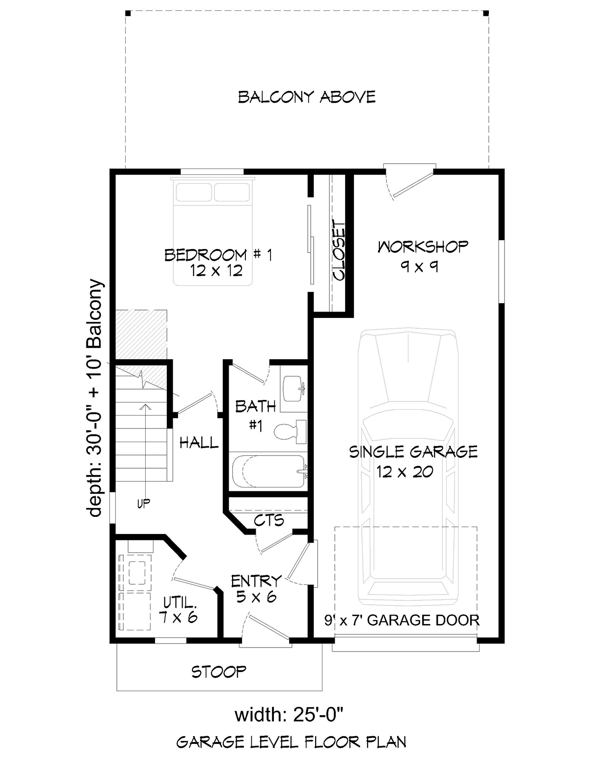 Contemporary Modern Level One of Plan 80954