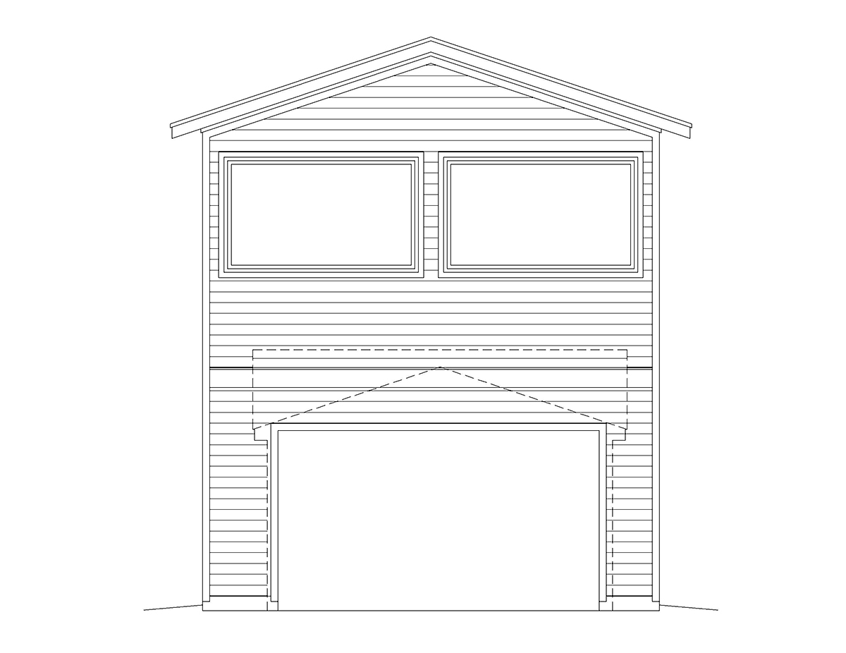 Bungalow Country Craftsman Traditional Rear Elevation of Plan 80960