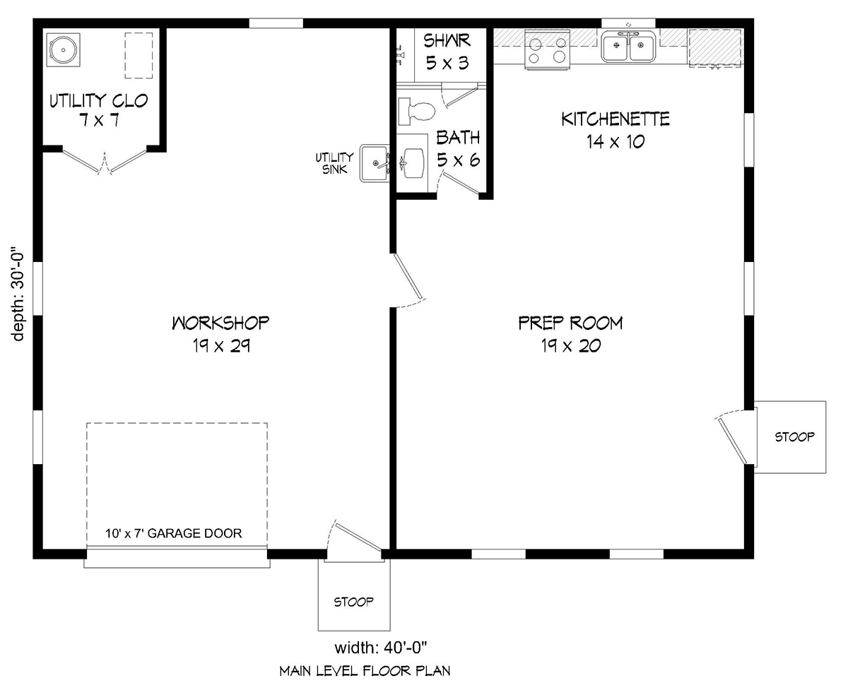 Cottage Country Level One of Plan 80962