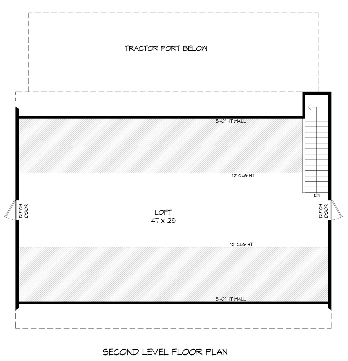 Country Farmhouse Traditional Level Two of Plan 80964