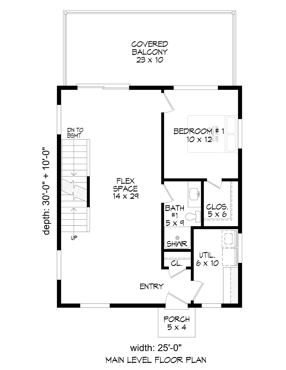 Contemporary Modern Level One of Plan 80966