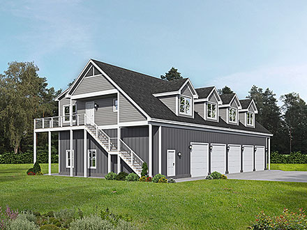 Country Traditional Elevation of Plan 80969