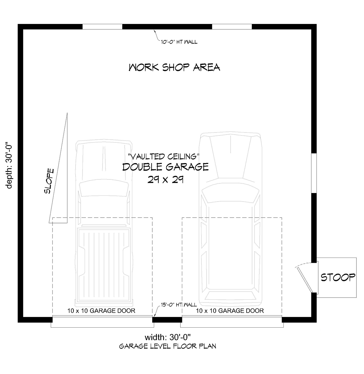 Cape Cod Contemporary Saltbox Level One of Plan 80973