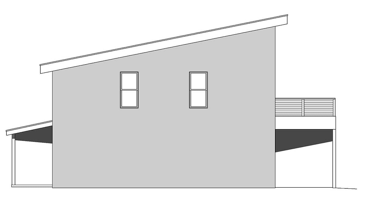 Coastal, Contemporary, Modern Plan with 1545 Sq. Ft., 1 Bedrooms, 2 Bathrooms, 3 Car Garage Picture 3