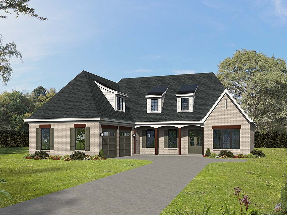 Colonial, Country, European, French Country, Ranch, Traditional Plan with 3809 Sq. Ft., 3 Bedrooms, 4 Bathrooms, 2 Car Garage Picture 5