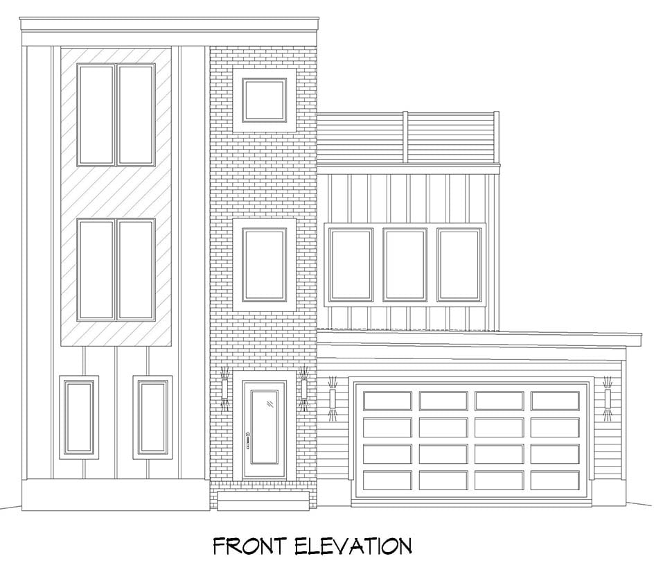 Coastal, Contemporary, Modern Plan with 2353 Sq. Ft., 3 Bedrooms, 4 Bathrooms, 2 Car Garage Picture 4