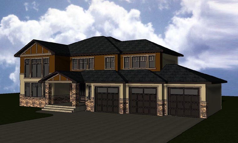 Traditional Plan with 3612 Sq. Ft., 3 Bedrooms, 3 Bathrooms, 3 Car Garage Picture 6