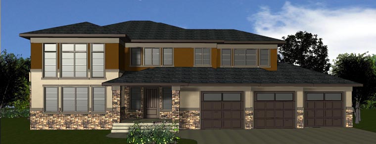 Traditional Plan with 3612 Sq. Ft., 3 Bedrooms, 3 Bathrooms, 3 Car Garage Picture 7