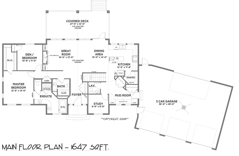 Bungalow Level One of Plan 81129