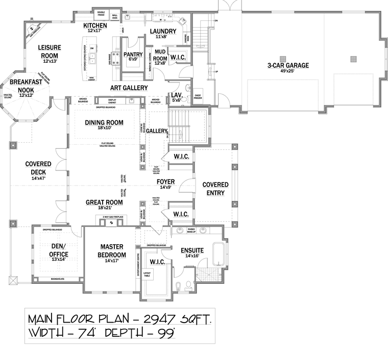 Bungalow Level One of Plan 81155