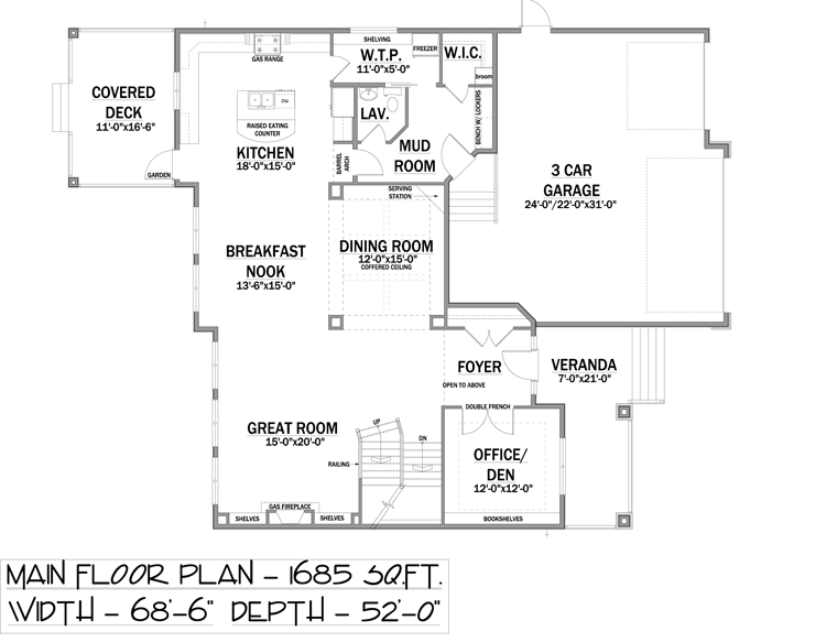 Traditional Level One of Plan 81169