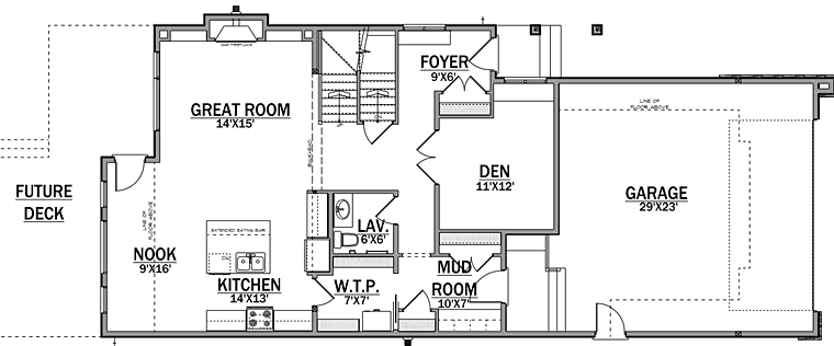 Contemporary Modern Level One of Plan 81186