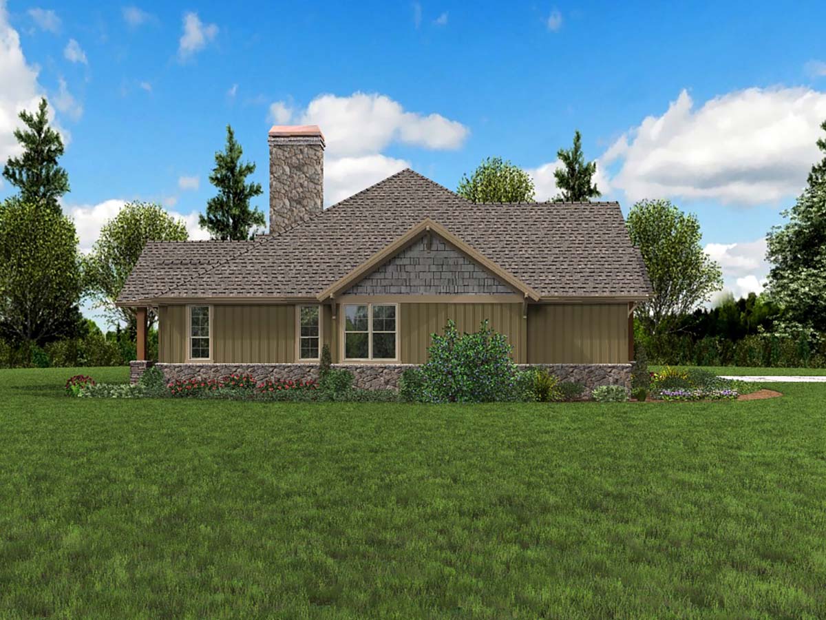 Bungalow, Craftsman Plan with 2735 Sq. Ft., 3 Bedrooms, 3 Bathrooms, 3 Car Garage Picture 3