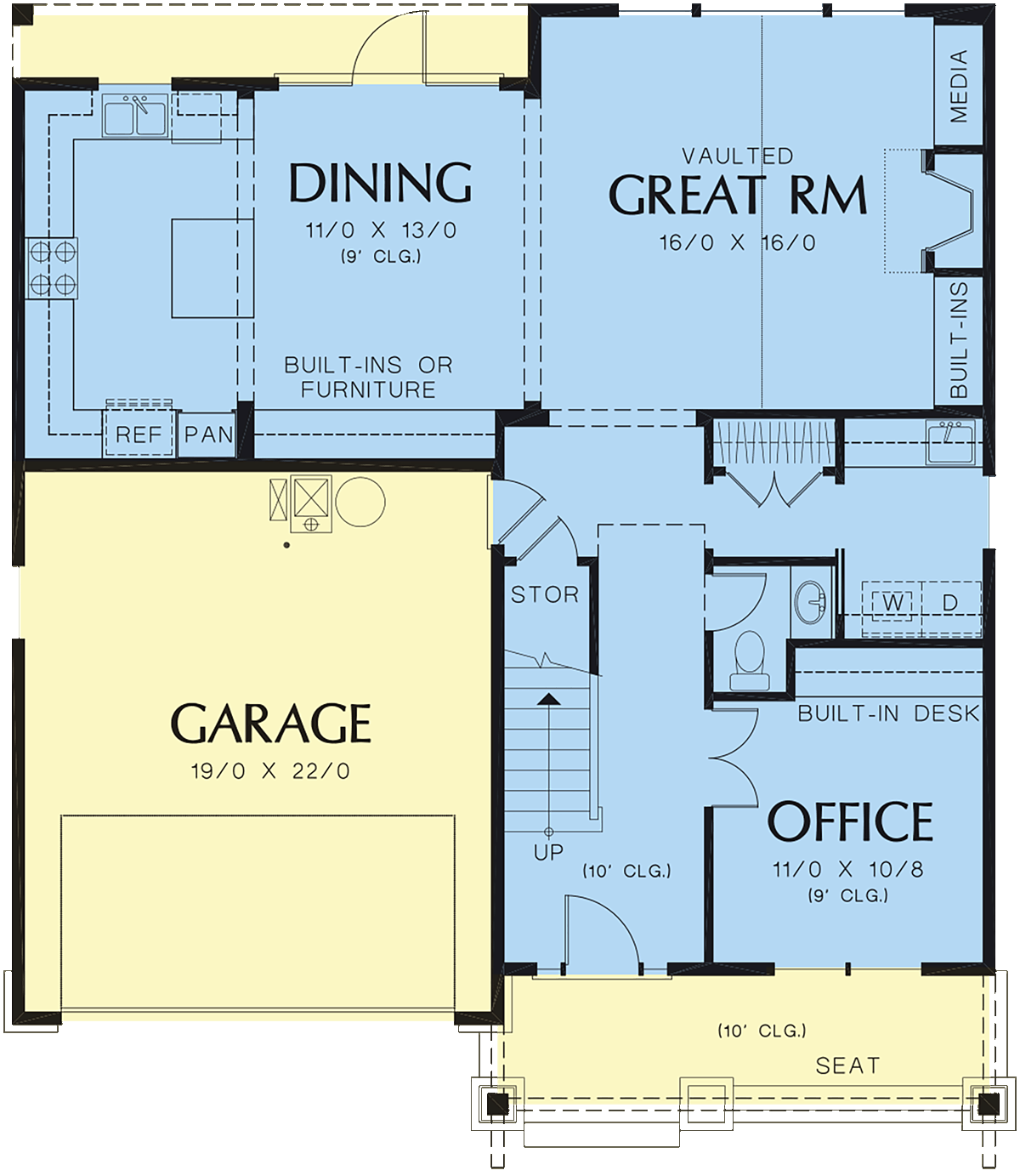 Bungalow Craftsman Level One of Plan 81211