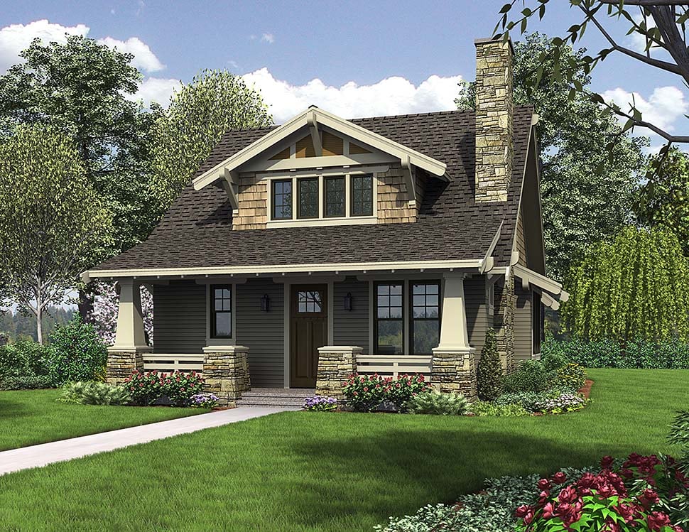 Craftsman Style House Plan 81214 With 3 Bed 3 Bath