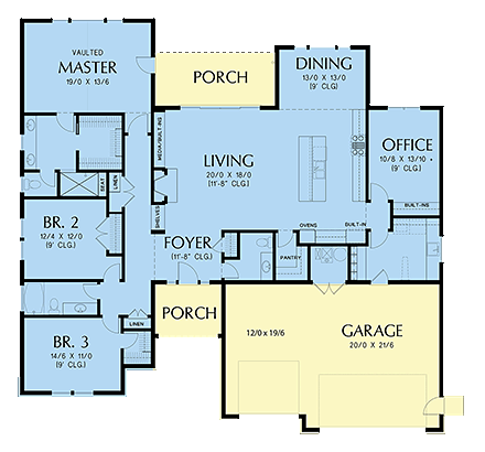 House Plan 81215 First Level Plan