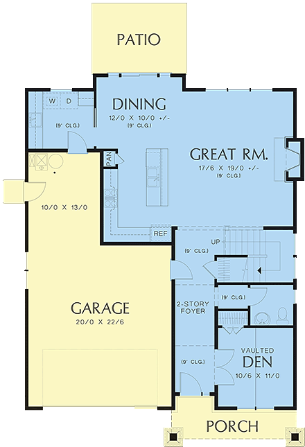 House Plan 81219 First Level Plan