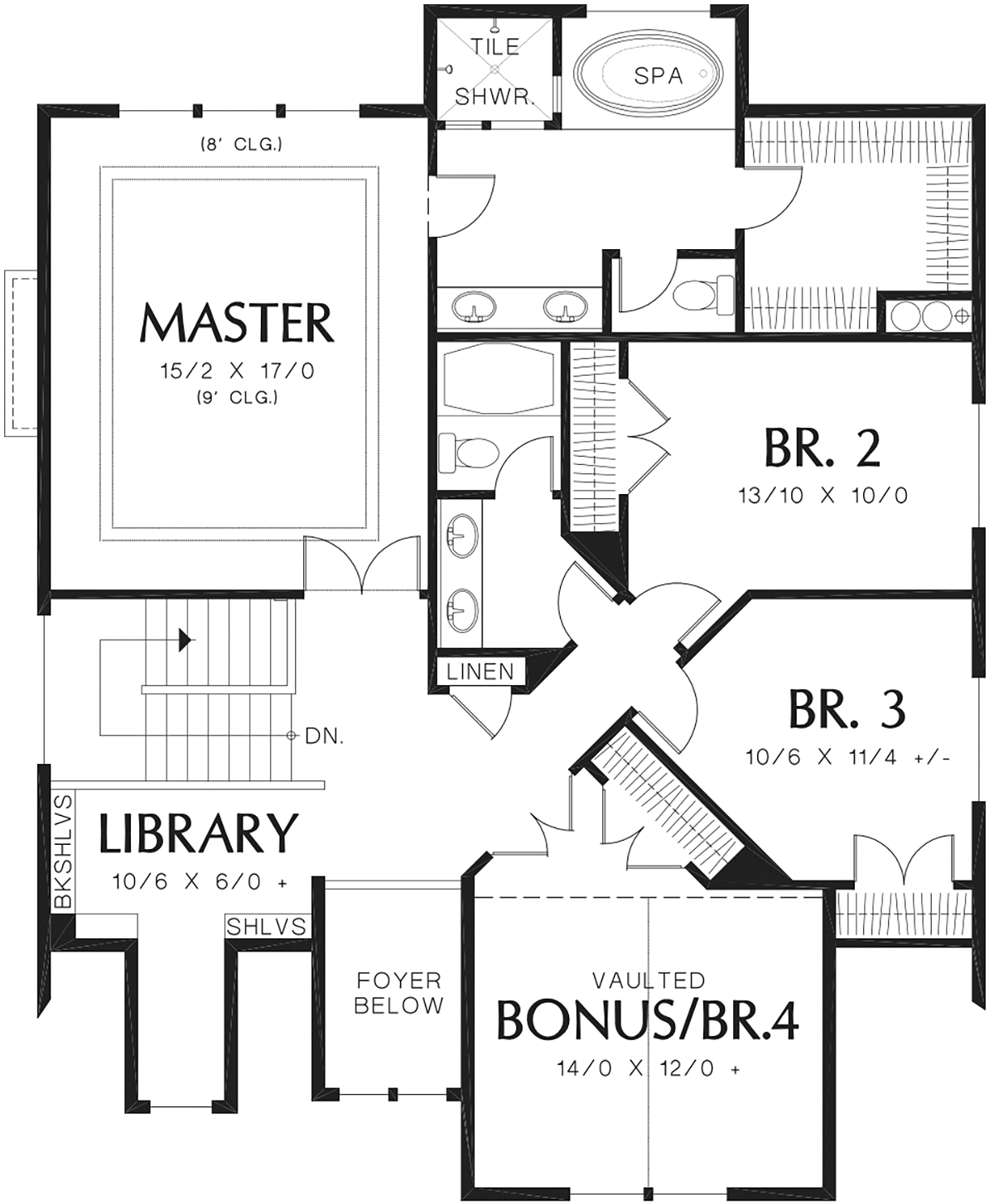 Cottage Craftsman Level Two of Plan 81228