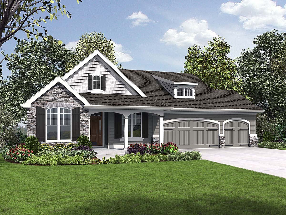 Ranch Style House Plan 81230 With 5 Bed 3 Bath 3 Car Garage