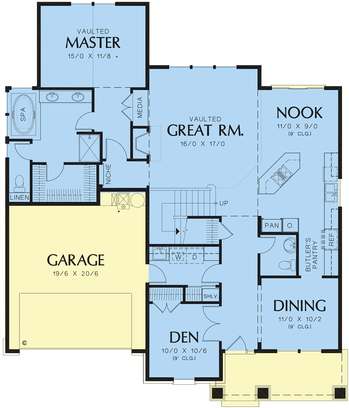 Bungalow Craftsman Level One of Plan 81232