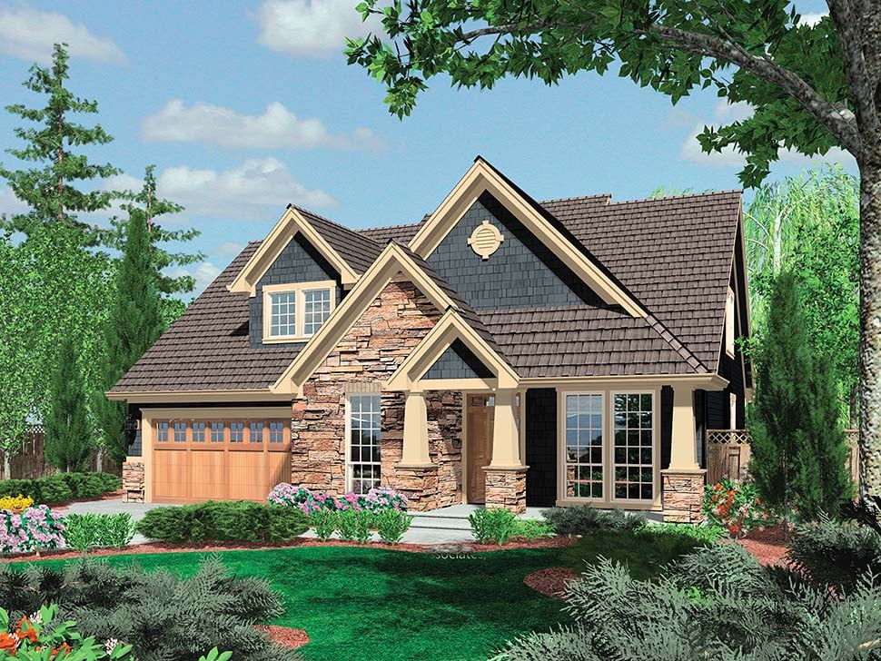 Bungalow, Craftsman Plan with 2289 Sq. Ft., 3 Bedrooms, 3 Bathrooms, 2 Car Garage Picture 4