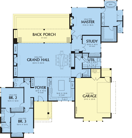 House Plan 81235 First Level Plan