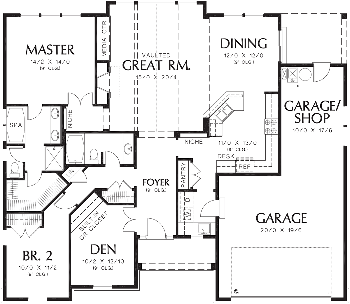 Craftsman Level One of Plan 81237